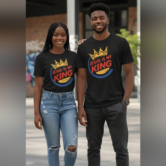 Graphic T-Shirt JESUS IS MY KING Unisex - Picture 3 of 6